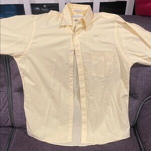 Van Heusen Yellow Casual Button Down Shirt
